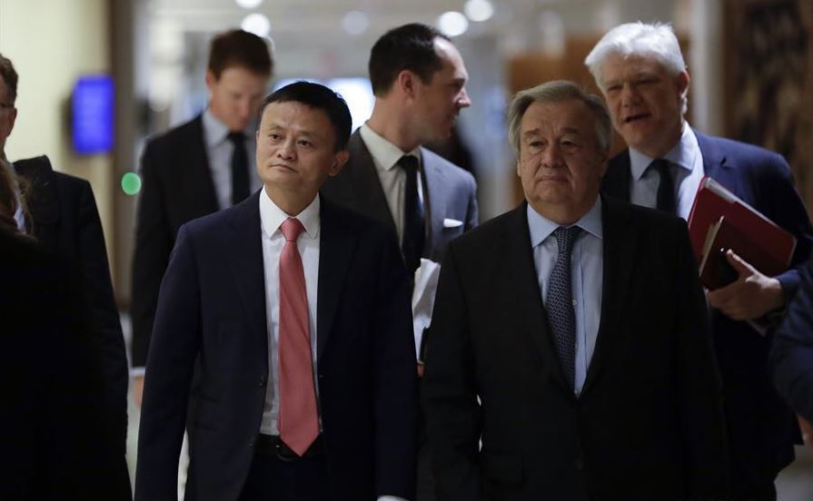 Jack Ma joins UN chief to discuss digital cooperation