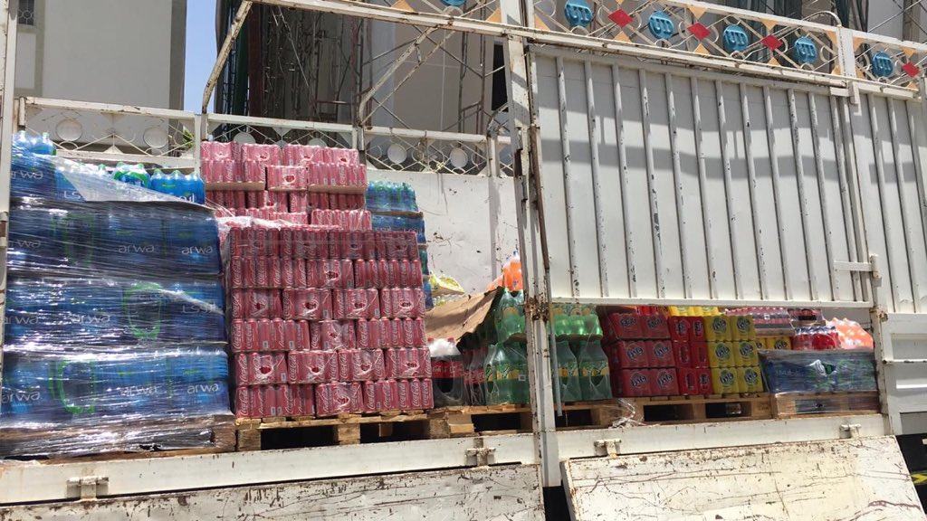 Vehicle seized for transporting foodstuffs in direct sunlight
