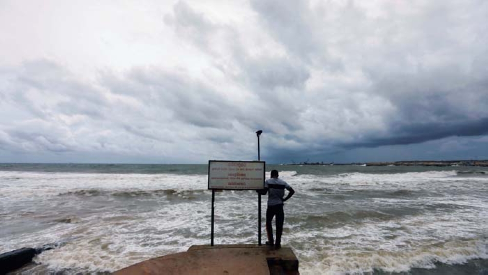Two missing as heavy rain, strong winds batter Sri Lanka