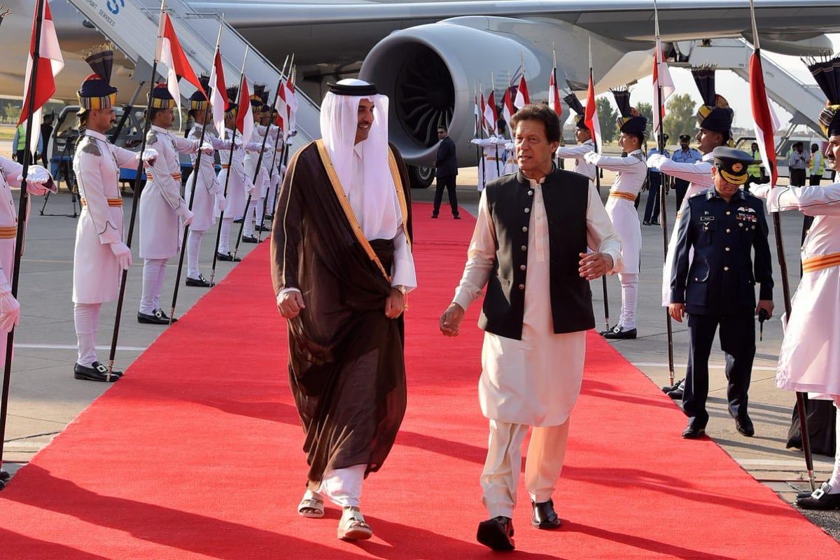 Emir of Qatar arrives in Pakistan on state visit