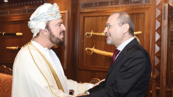 Sayyid Asa’ad, receives Jordan Foreign Minister