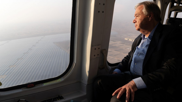 UN Secretary General tours world's largest solar project 'Noor Abu Dhabi'