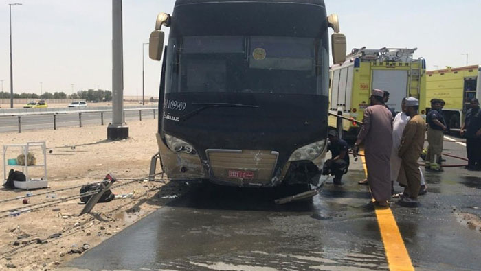 Bus with over 50 Omani passengers involved in accident