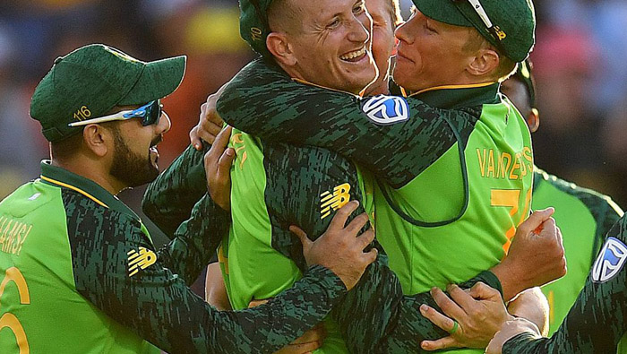 South Africa survive Carey scare to end on winning note