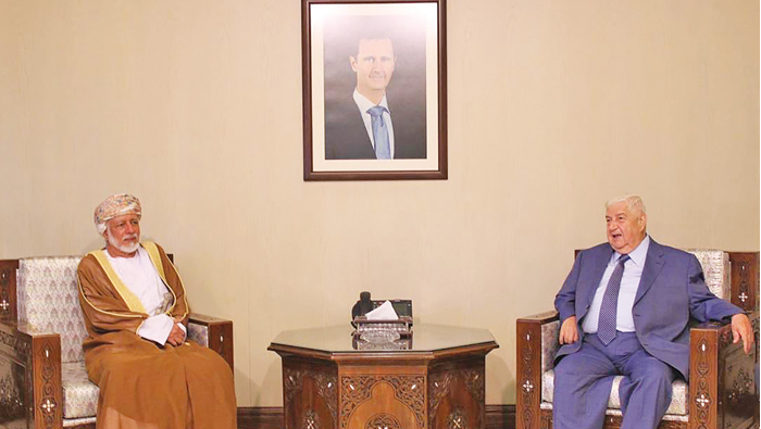 Alawi conveys His Majesty’s greetings to Assad