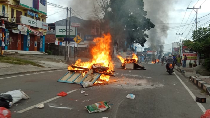 Anti-police protests in Indonesia turn violent