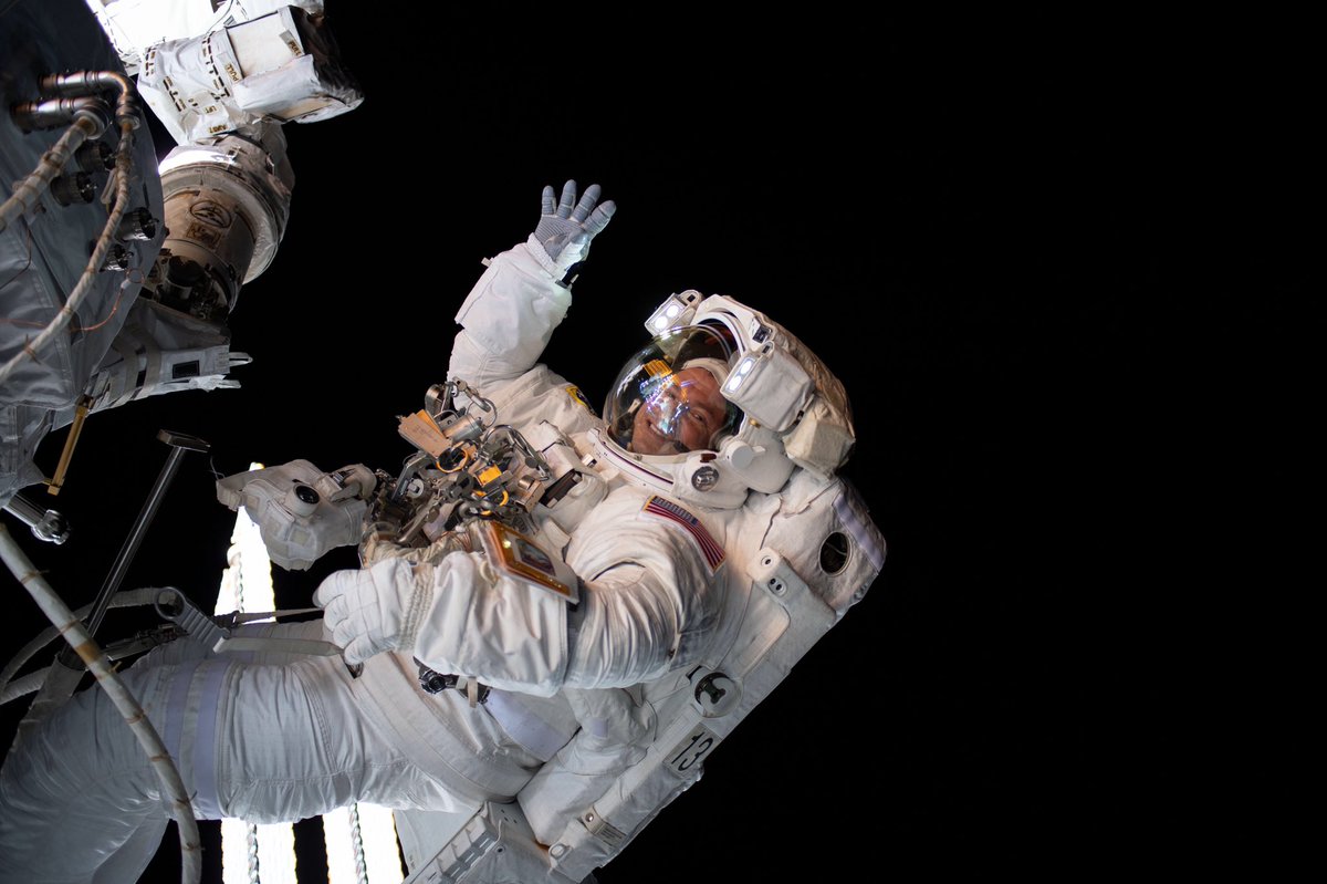 ISS astronauts conduct spacewalk, add new docking port