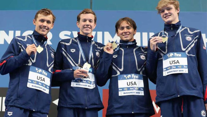 U.S. wins four golds in FINA World Junior Championships