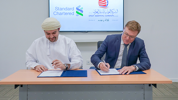 Standard Chartered, Oman Shipping sign $110mn finance facility pact