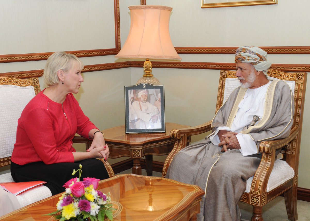 Bin Alawi receives Swedish Foreign Minister
