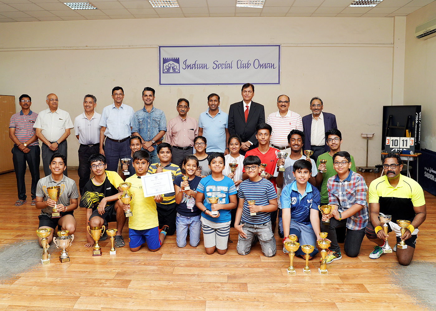 Viren steals the show at the ISC table tennis tournament