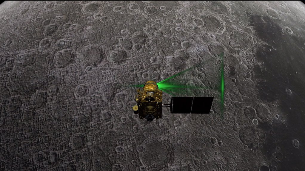Indian moon lander Vikram lies tilted on moon's surface