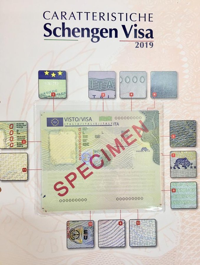 السفارة الإيطالية في مسقط تعلن تغيير ملصق التأشيرة إلى شكل جديد