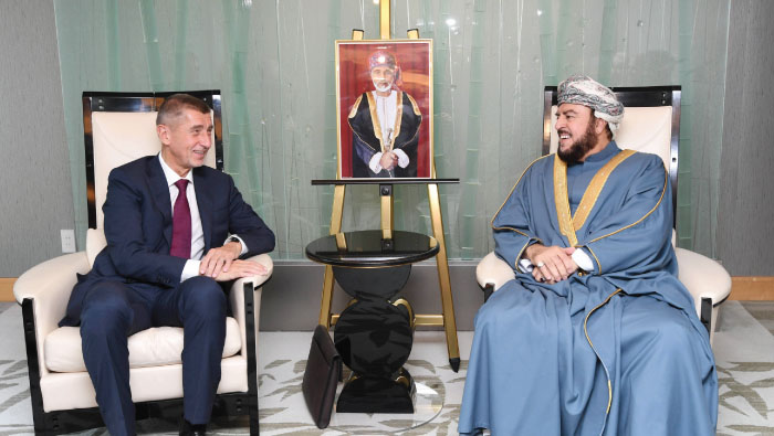 Sayyid Asa’ad meets Prime Minister of Czech Republic