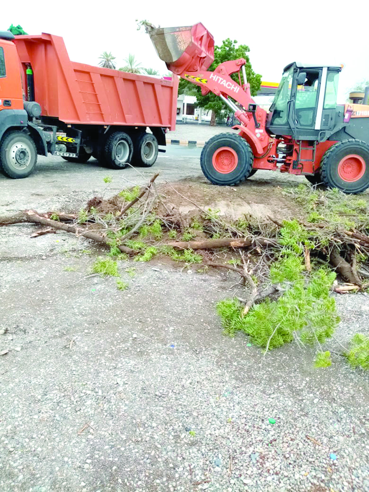 جهود مكثفة للبلديات الإقليمية في إزالة مخلفات الأمطار