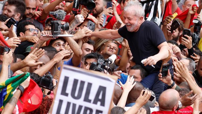 Brazil ex-President Lula vows left will defeat Bolsonaro