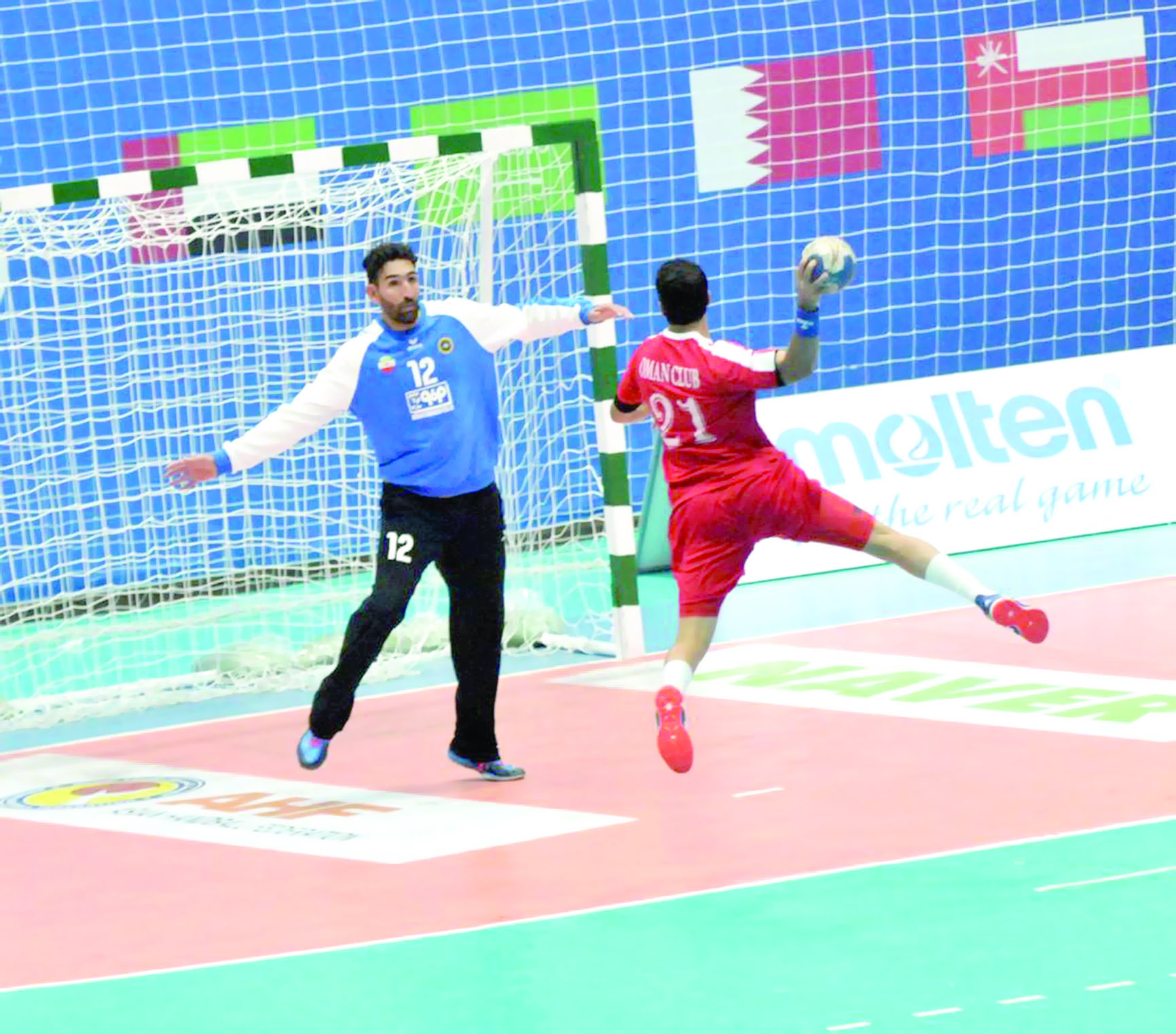 نادي عمان لكرة اليد  يحقق فوزه الثاني بالبطولة الاسيوية