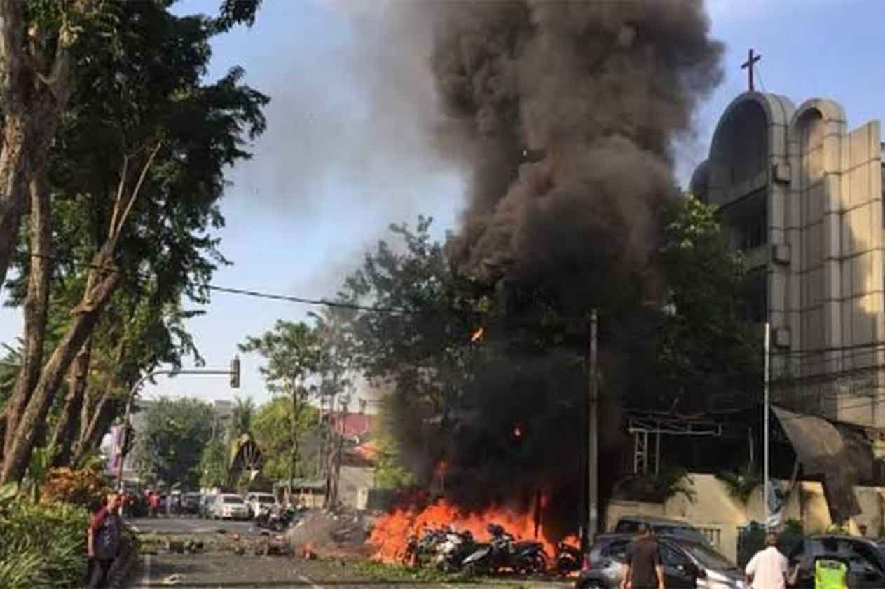 إصابة عدد من رجال الشرطة إثر هجوم انتحاري بإقليم " سومطرة " الإندونيسي
