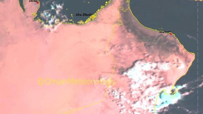 Chances of isolated rain over Oman