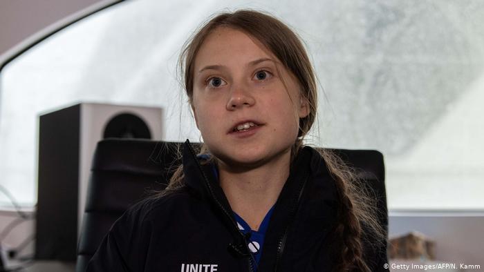 Greta Thunberg sets sail for Spain from US by boat