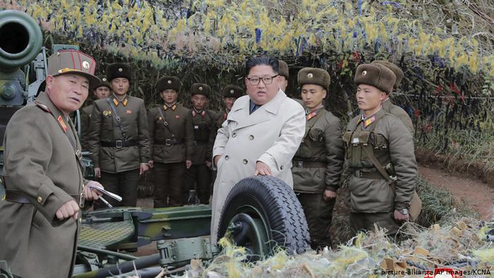 North Korea fires 'projectiles' into the sea