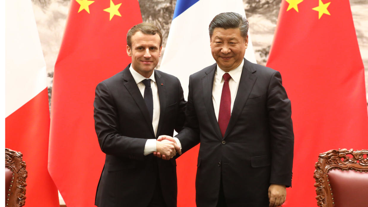 رئيسا فرنسا والصين يتعهدان بدعم التعددية والتجارة الحرة