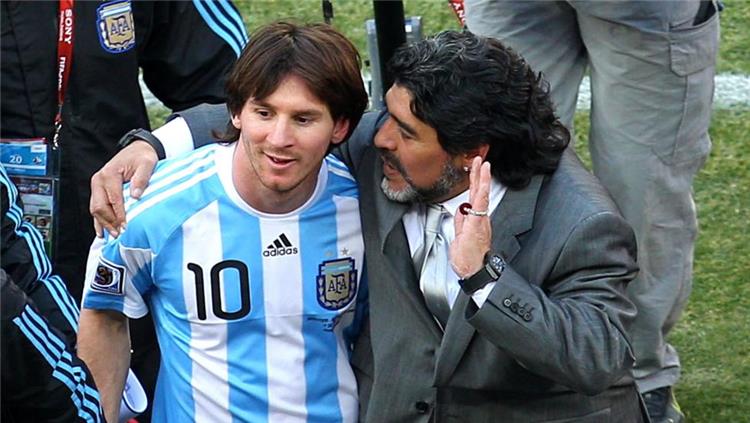 مارادونا: رأيت ميسي يبكي كطفل في الخامسة عند خسارتنا أمام ألمانيا في 2010