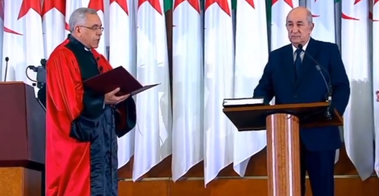 الرئيس الجزائري المنتخب يؤدي اليمين الدستورية