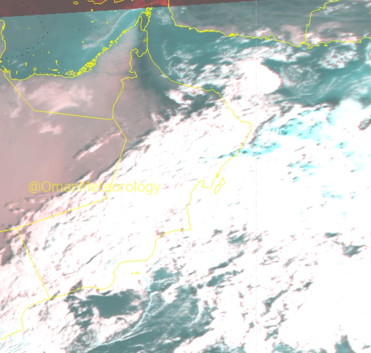 الأرصاد : استمرار تدفق السحب على محافظات شمال وجنوب الشرقية والوسطى وظفار