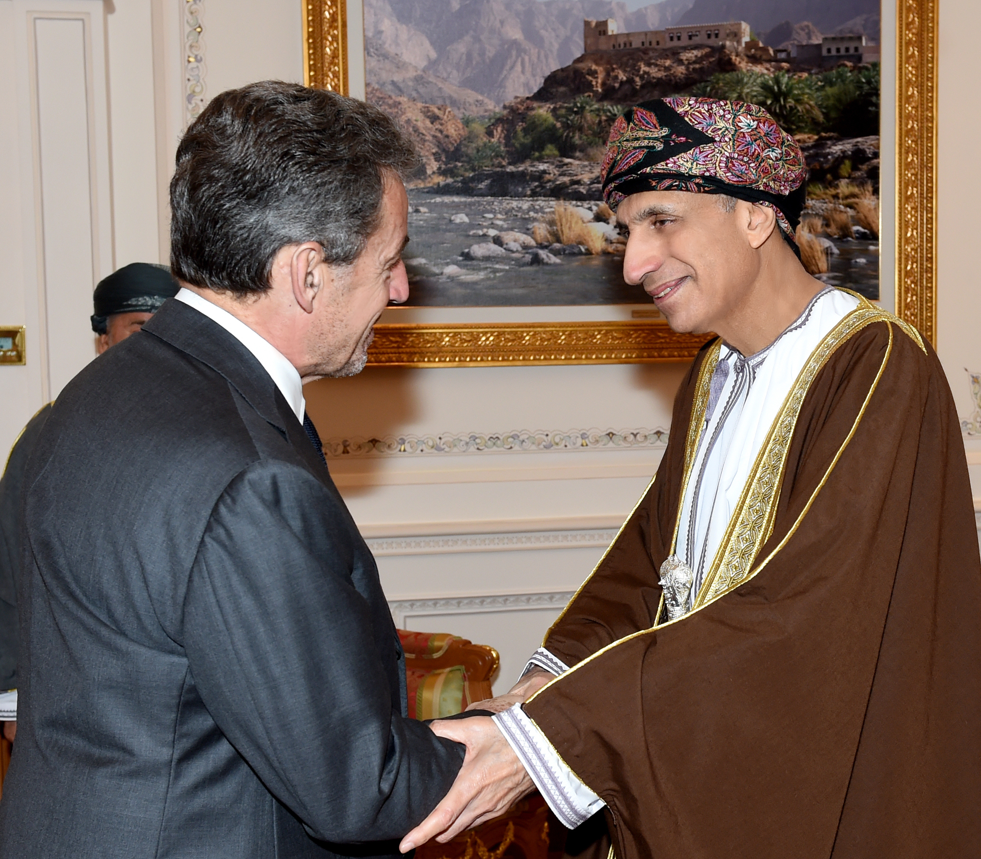 السيد فهد بن محمود يستقبل "نيكولا ساركوزي" الرئيس الأسبق لفرنسا