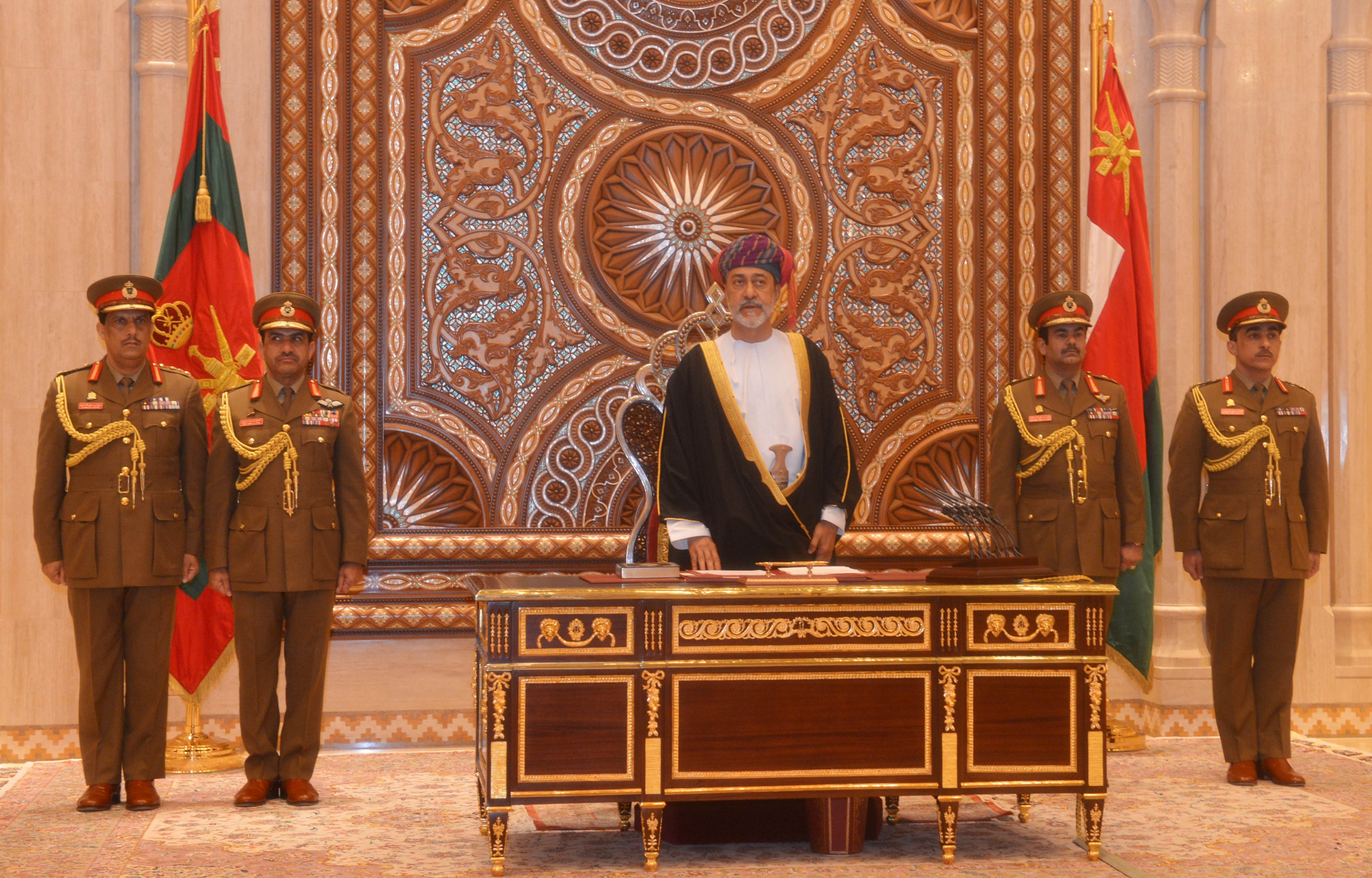 HM Haitham bin Tariq receives mourners for His Majesty Sultan Qaboos