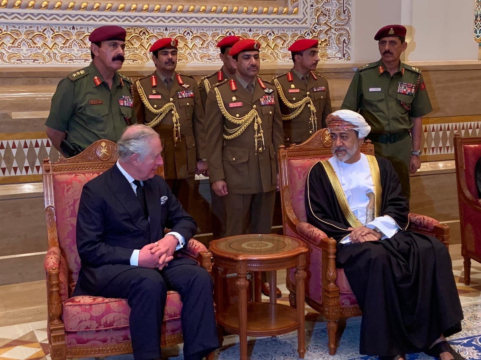 His Majesty Sultan Haitham receives Prince Charles