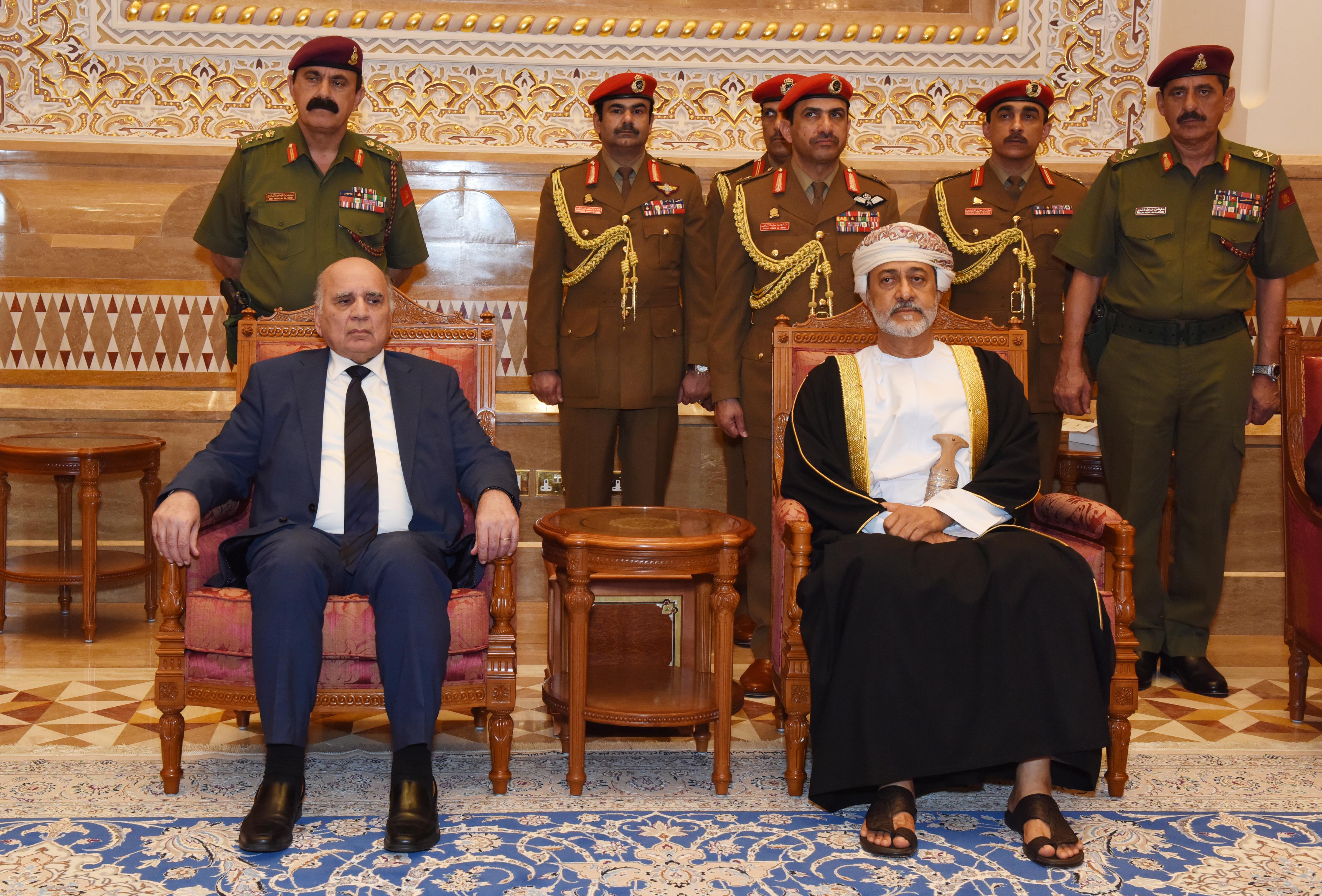 جلالة السلطان المعظم يستقبل نائب رئيس الوزراء العراقي