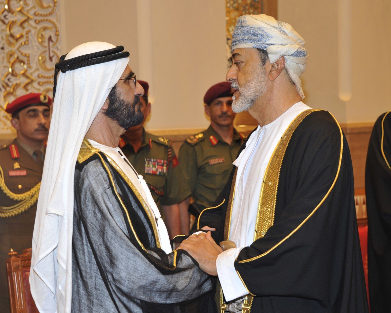 His Majesty Sultan Haitham receives rulers of UAE