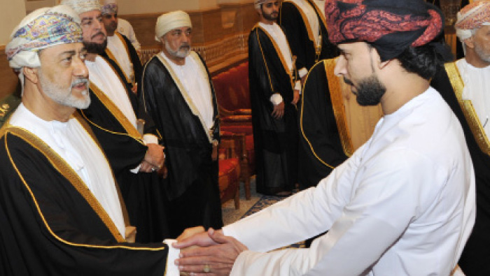 HM Sultan Haitham receives mourners at Al Alam Palace
