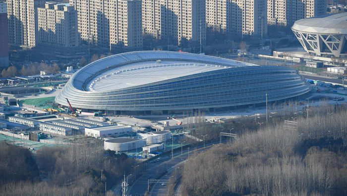 Structure for speed skating in Beijing 2022 completed speed skating completed