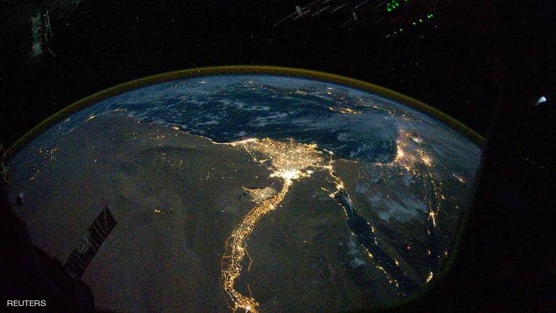 ناسا تنشر صورة نادرة لـ"النيل المضيء" في مصر