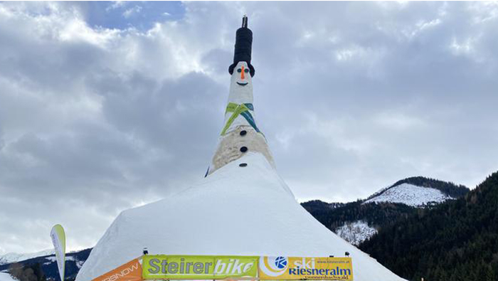 Austria breaks record for world's tallest snowman