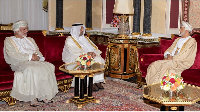 HM the Sultan gives audience to GCC Secretary-General