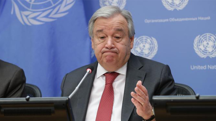 UN's Antonio Guterres warns of global 'wind of madness'