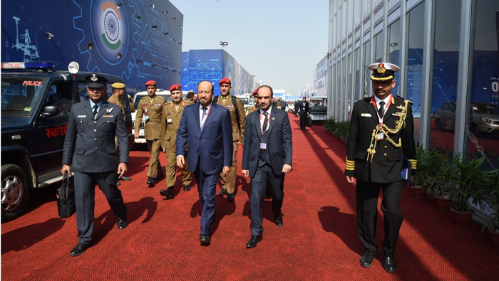 Sayyid Badr attends defence expo, meets Indian PM, Defence Minister