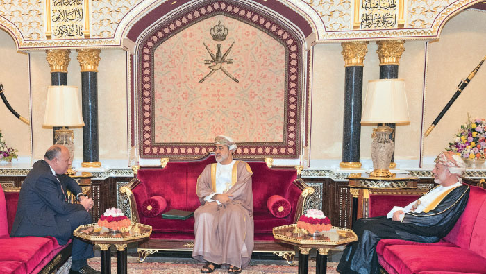 HM receives written message from Egyptian president