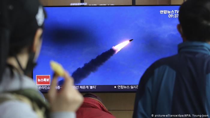 North Korea fires missiles into sea