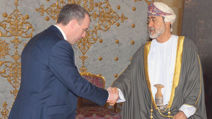 His Majesty gives audience to UK Foreign Secretary