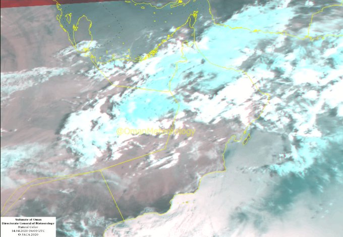الأرصاد: تكاثف السحب على أجزاء من سواحل بحر العرب