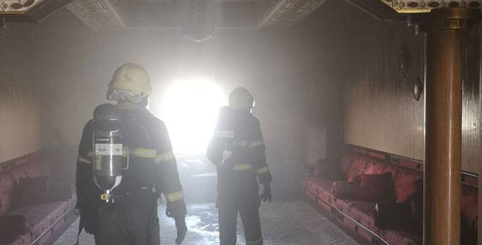 Three persons rescued from house fire in Oman