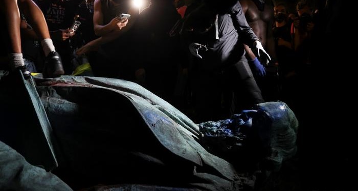 Protesters topple down 120-year-old statue of Confederate general in Washington