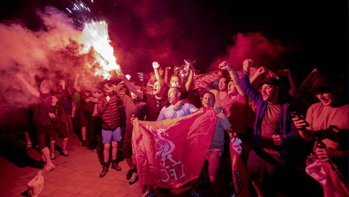 Liverpool mayor mulling curfew as fans continue with Premier League title celebration