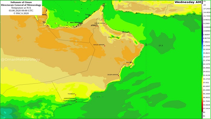 Temperatures set to rise in Oman