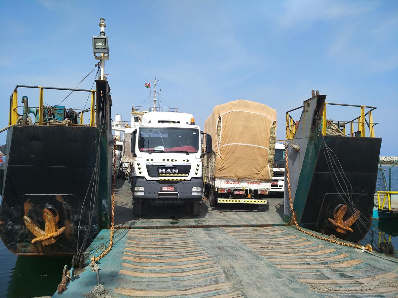 Food, building material transported through sea to Musandam